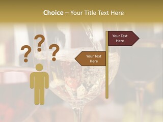 A Group Of Wine Glasses Filled With White And Red Wine PowerPoint Template