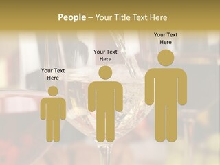 A Group Of Wine Glasses Filled With White And Red Wine PowerPoint Template