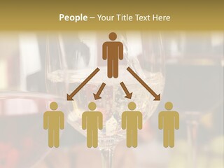 A Group Of Wine Glasses Filled With White And Red Wine PowerPoint Template