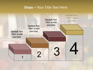 A Group Of Wine Glasses Filled With White And Red Wine PowerPoint Template