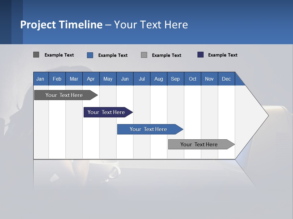 A Little Girl Sitting In Front Of A Computer PowerPoint Template