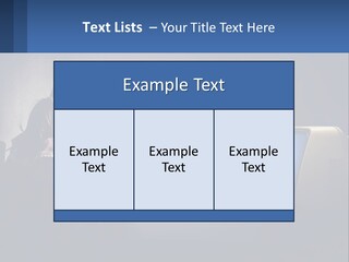 A Little Girl Sitting In Front Of A Computer PowerPoint Template