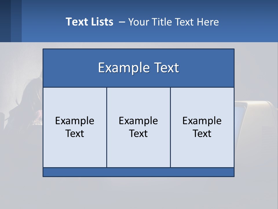 A Little Girl Sitting In Front Of A Computer PowerPoint Template