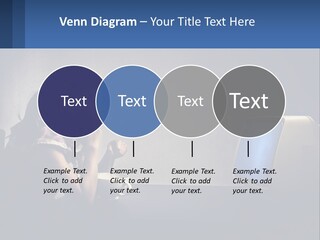 A Little Girl Sitting In Front Of A Computer PowerPoint Template