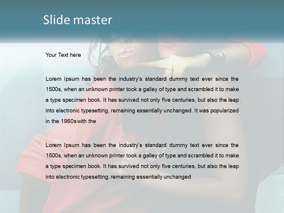 Two Beautiful Women In Sunglasses Posing For A Picture PowerPoint Template