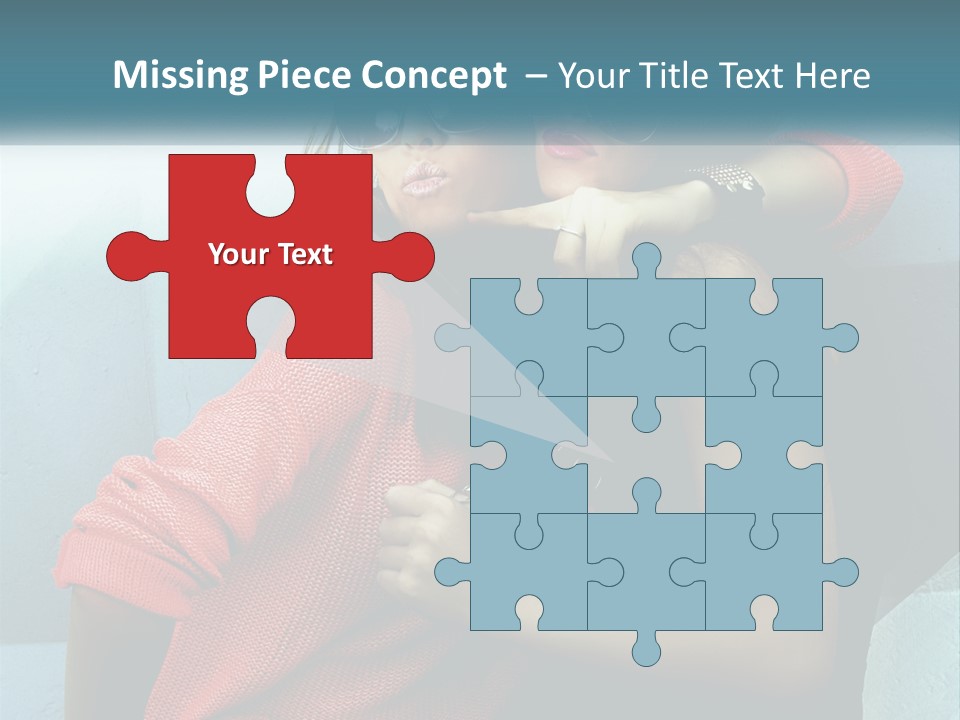 Two Beautiful Women In Sunglasses Posing For A Picture PowerPoint Template