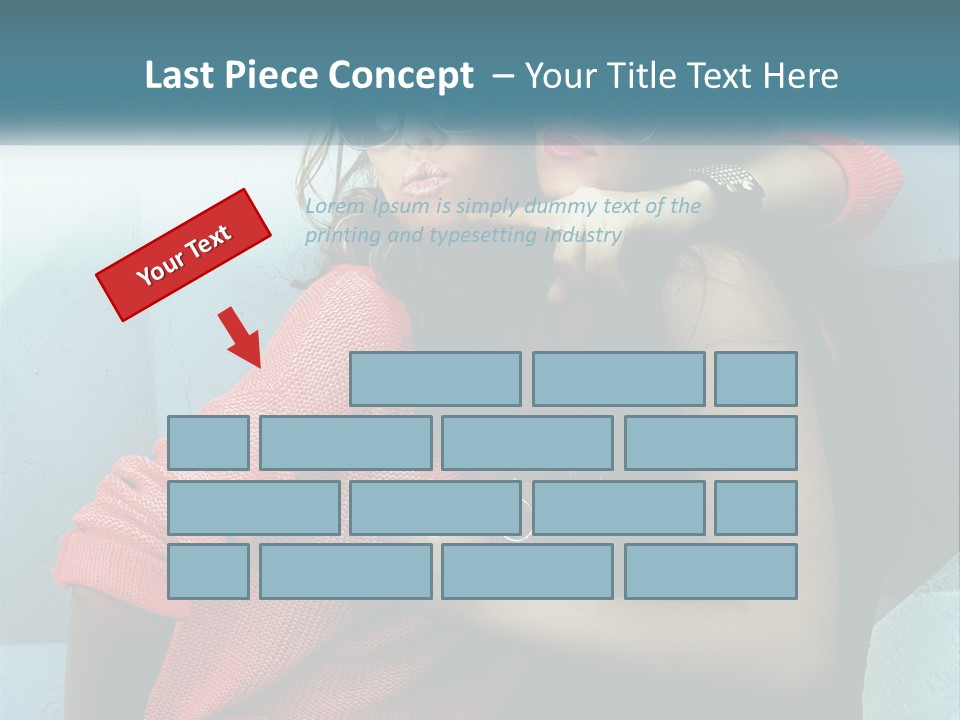 Two Beautiful Women In Sunglasses Posing For A Picture PowerPoint Template