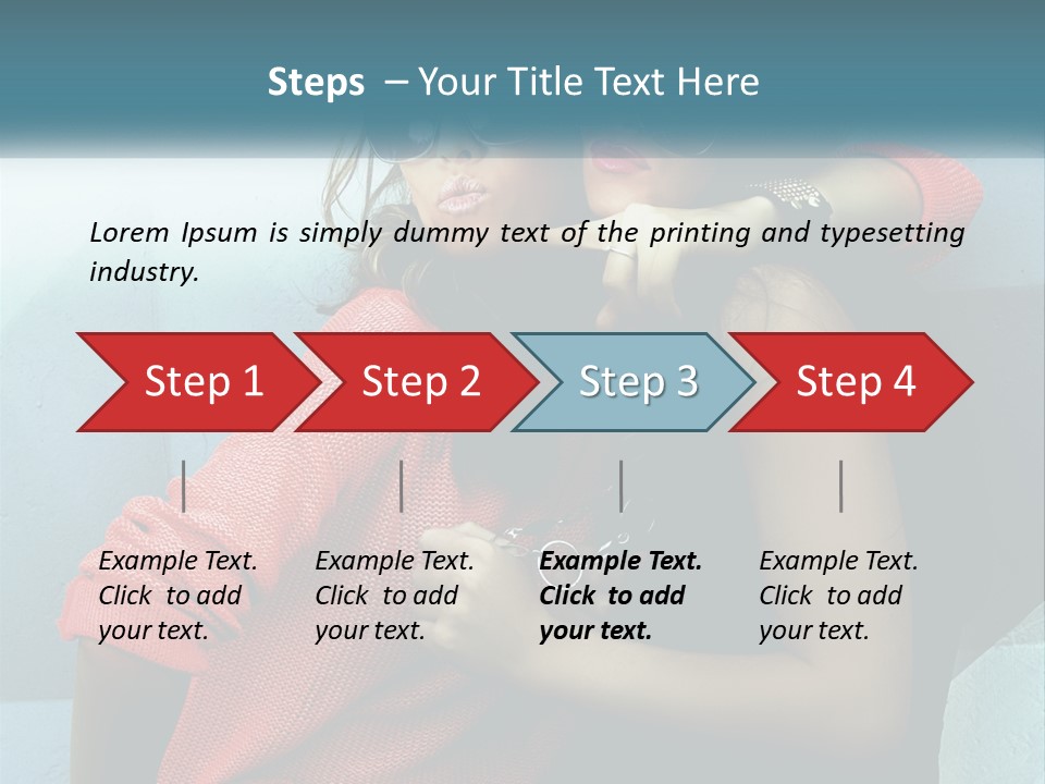 Two Beautiful Women In Sunglasses Posing For A Picture PowerPoint Template