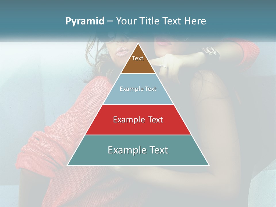 Two Beautiful Women In Sunglasses Posing For A Picture PowerPoint Template