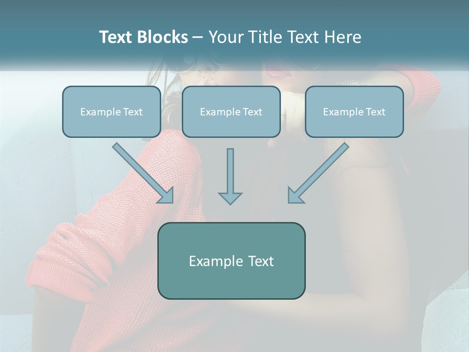 Two Beautiful Women In Sunglasses Posing For A Picture PowerPoint Template