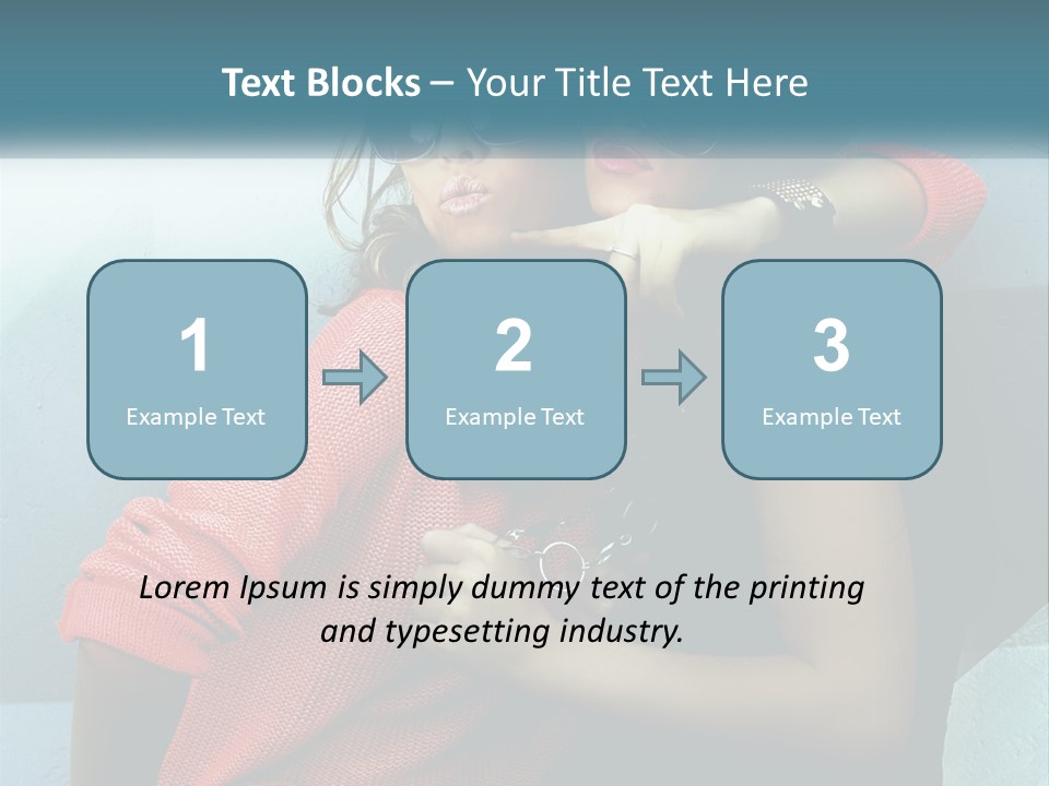 Two Beautiful Women In Sunglasses Posing For A Picture PowerPoint Template