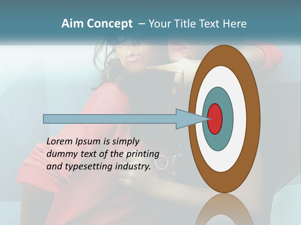 Two Beautiful Women In Sunglasses Posing For A Picture PowerPoint Template