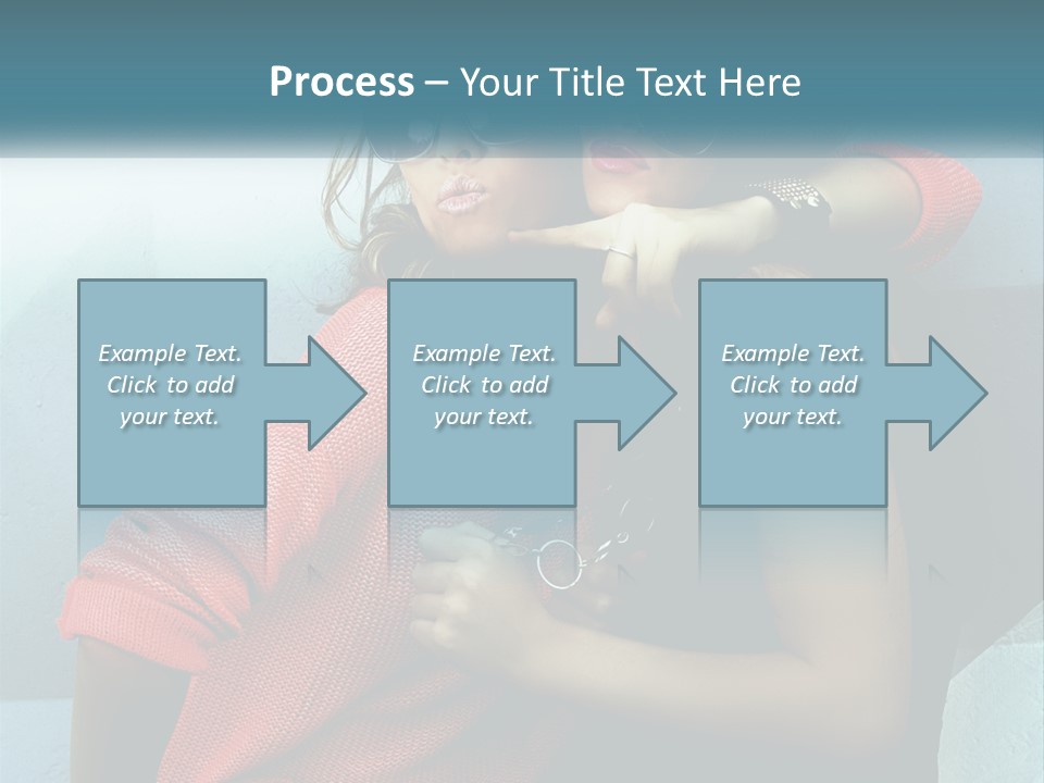 Two Beautiful Women In Sunglasses Posing For A Picture PowerPoint Template