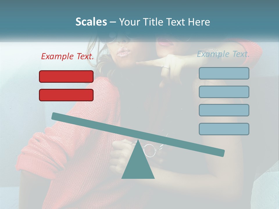 Two Beautiful Women In Sunglasses Posing For A Picture PowerPoint Template