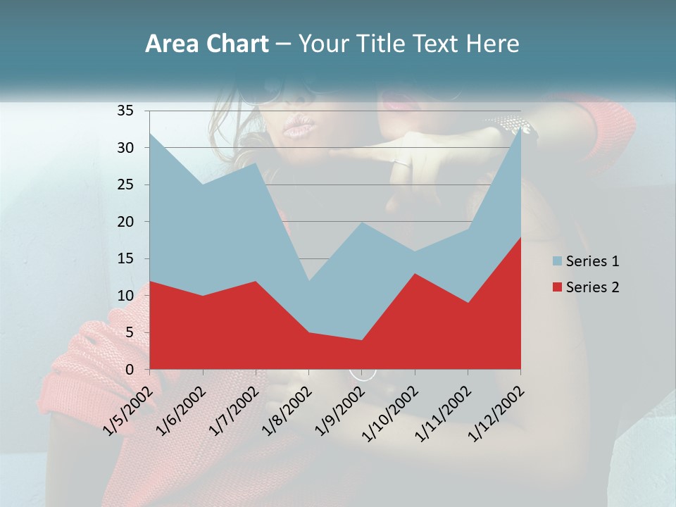 Two Beautiful Women In Sunglasses Posing For A Picture PowerPoint Template