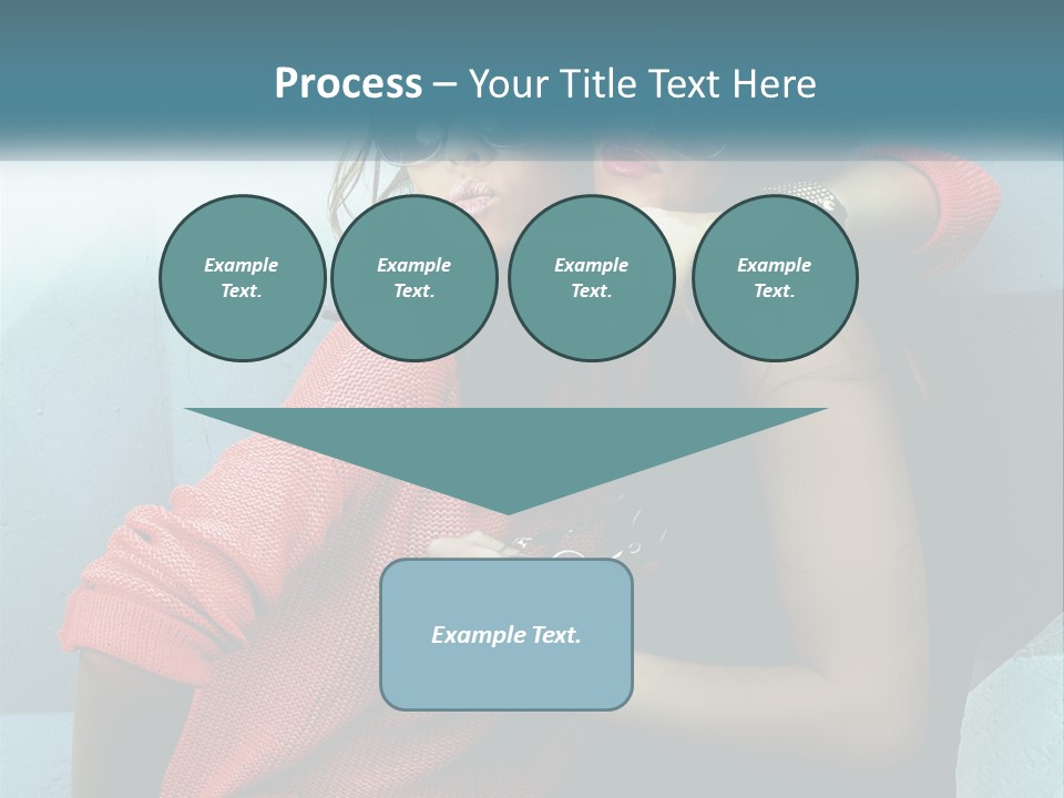 Two Beautiful Women In Sunglasses Posing For A Picture PowerPoint Template