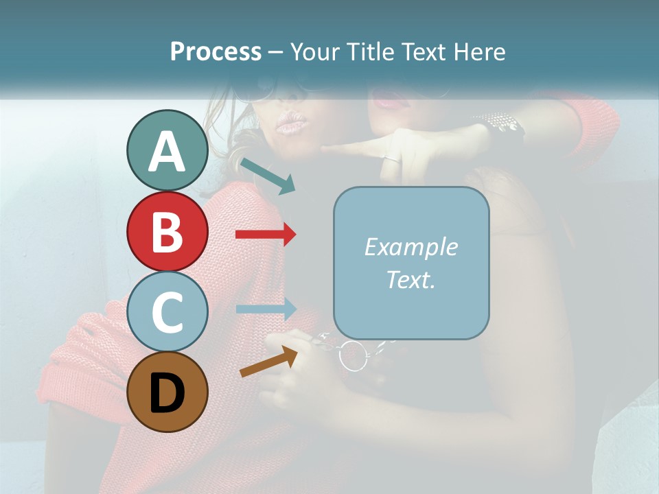 Two Beautiful Women In Sunglasses Posing For A Picture PowerPoint Template