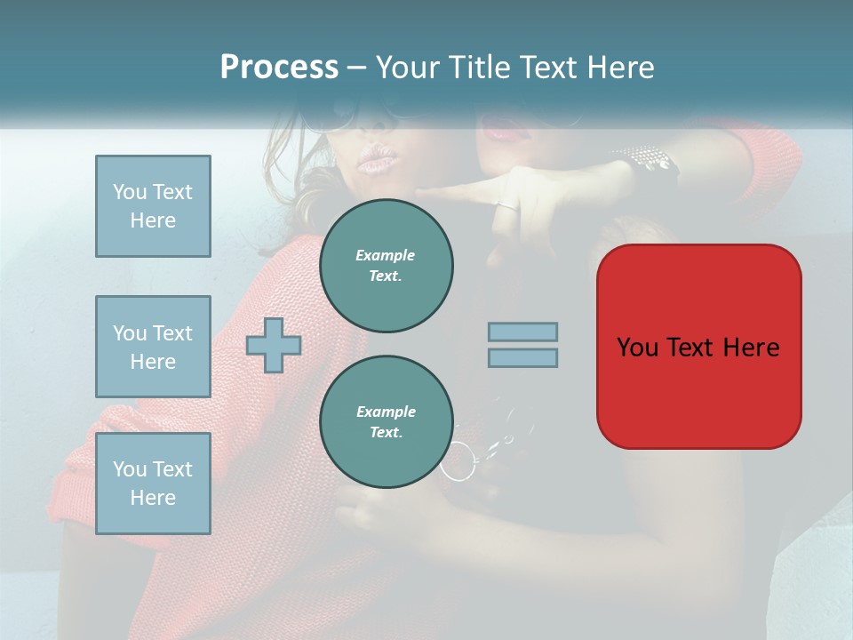 Two Beautiful Women In Sunglasses Posing For A Picture PowerPoint Template