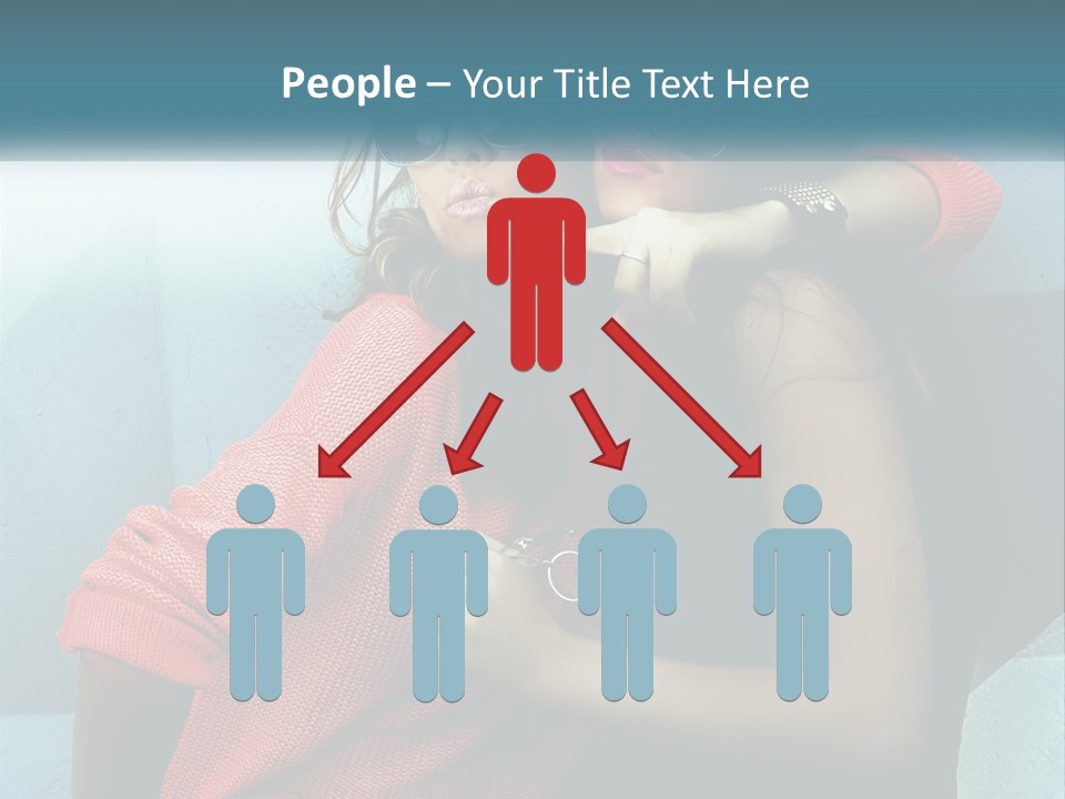 Two Beautiful Women In Sunglasses Posing For A Picture PowerPoint Template