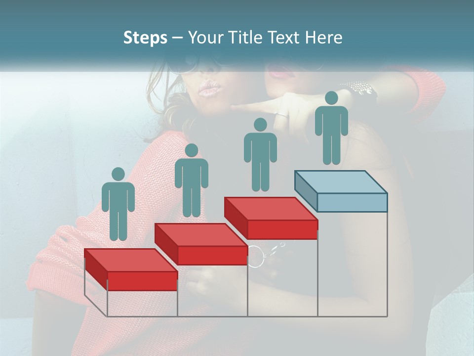 Two Beautiful Women In Sunglasses Posing For A Picture PowerPoint Template