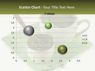 A Cup Of Green Tea Next To A Spoon PowerPoint Template