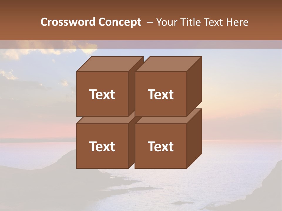 A Beautiful Sunset Over A Body Of Water PowerPoint Template