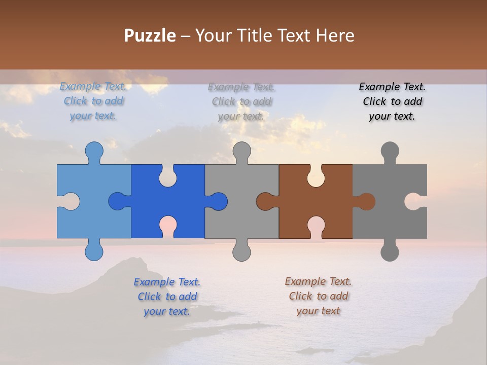 A Beautiful Sunset Over A Body Of Water PowerPoint Template