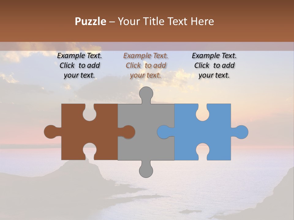 A Beautiful Sunset Over A Body Of Water PowerPoint Template