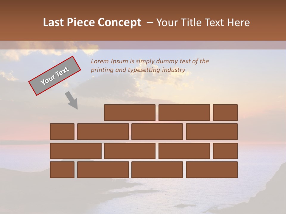 A Beautiful Sunset Over A Body Of Water PowerPoint Template