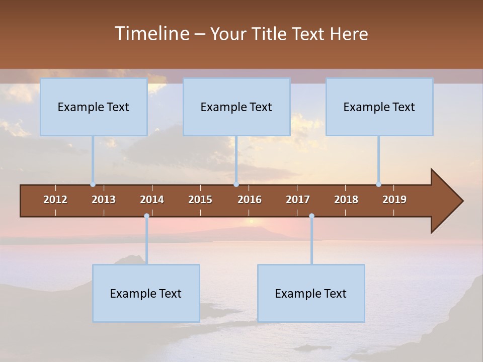 A Beautiful Sunset Over A Body Of Water PowerPoint Template