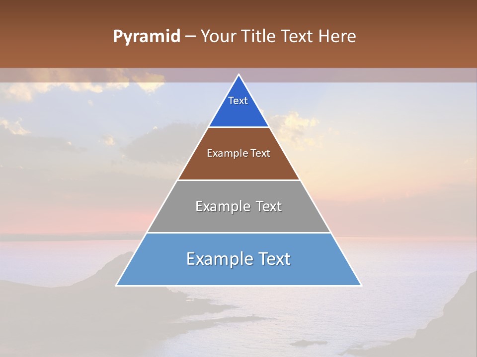 A Beautiful Sunset Over A Body Of Water PowerPoint Template
