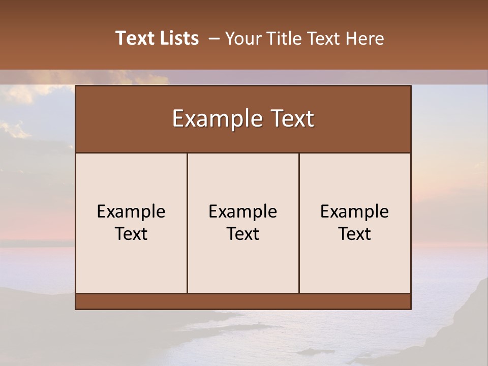 A Beautiful Sunset Over A Body Of Water PowerPoint Template