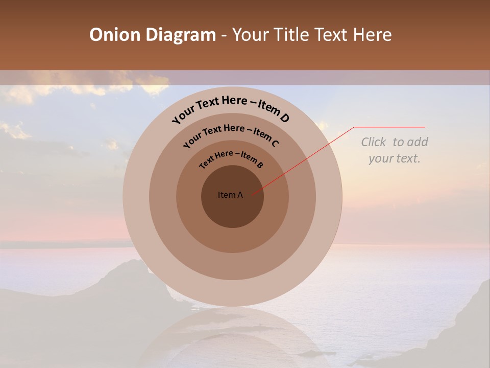 A Beautiful Sunset Over A Body Of Water PowerPoint Template