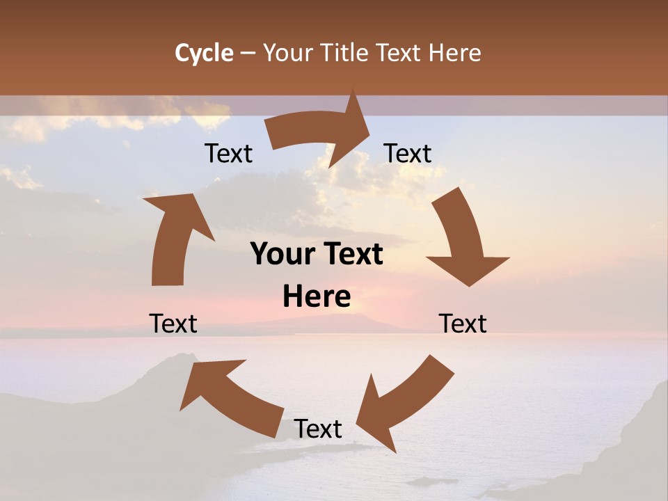 A Beautiful Sunset Over A Body Of Water PowerPoint Template