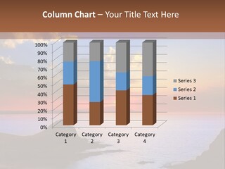 A Beautiful Sunset Over A Body Of Water PowerPoint Template