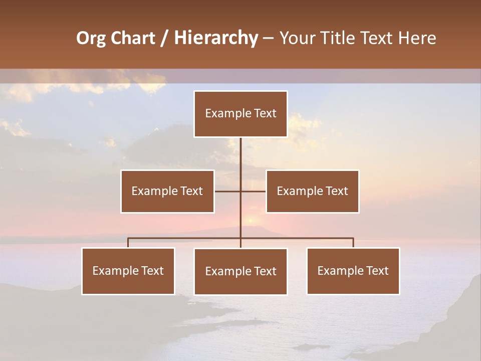 A Beautiful Sunset Over A Body Of Water PowerPoint Template