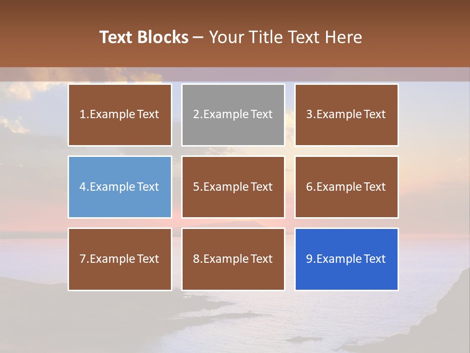 A Beautiful Sunset Over A Body Of Water PowerPoint Template