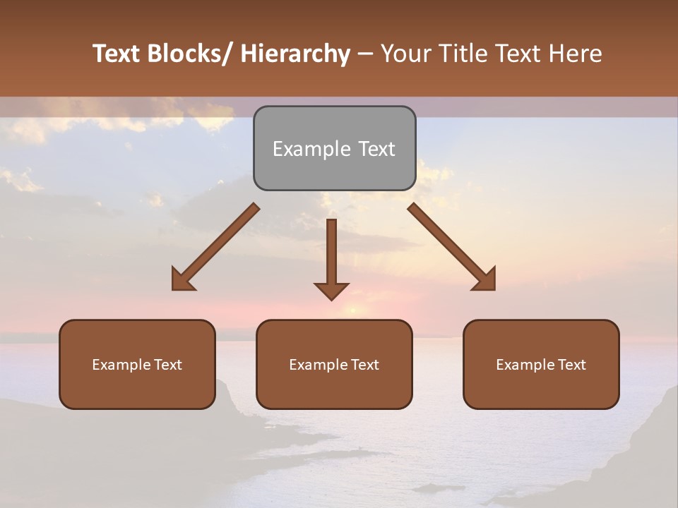 A Beautiful Sunset Over A Body Of Water PowerPoint Template