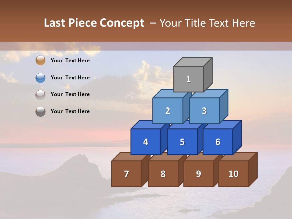 A Beautiful Sunset Over A Body Of Water PowerPoint Template