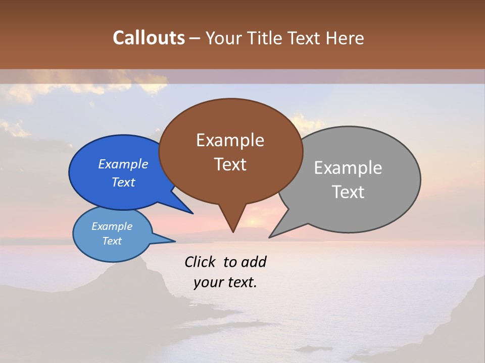 A Beautiful Sunset Over A Body Of Water PowerPoint Template