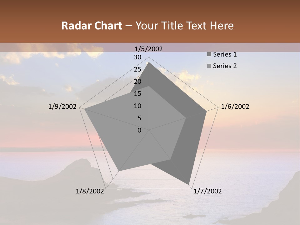 A Beautiful Sunset Over A Body Of Water PowerPoint Template
