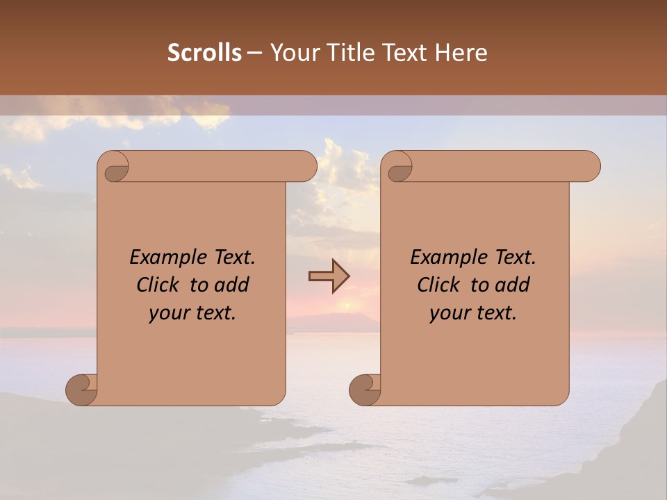 A Beautiful Sunset Over A Body Of Water PowerPoint Template