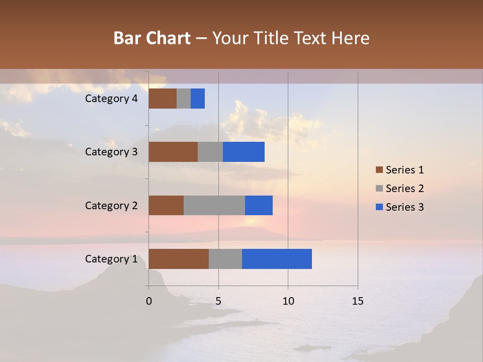 A Beautiful Sunset Over A Body Of Water PowerPoint Template