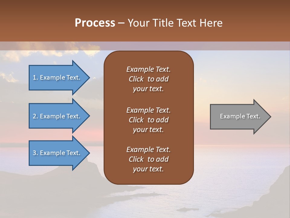 A Beautiful Sunset Over A Body Of Water PowerPoint Template