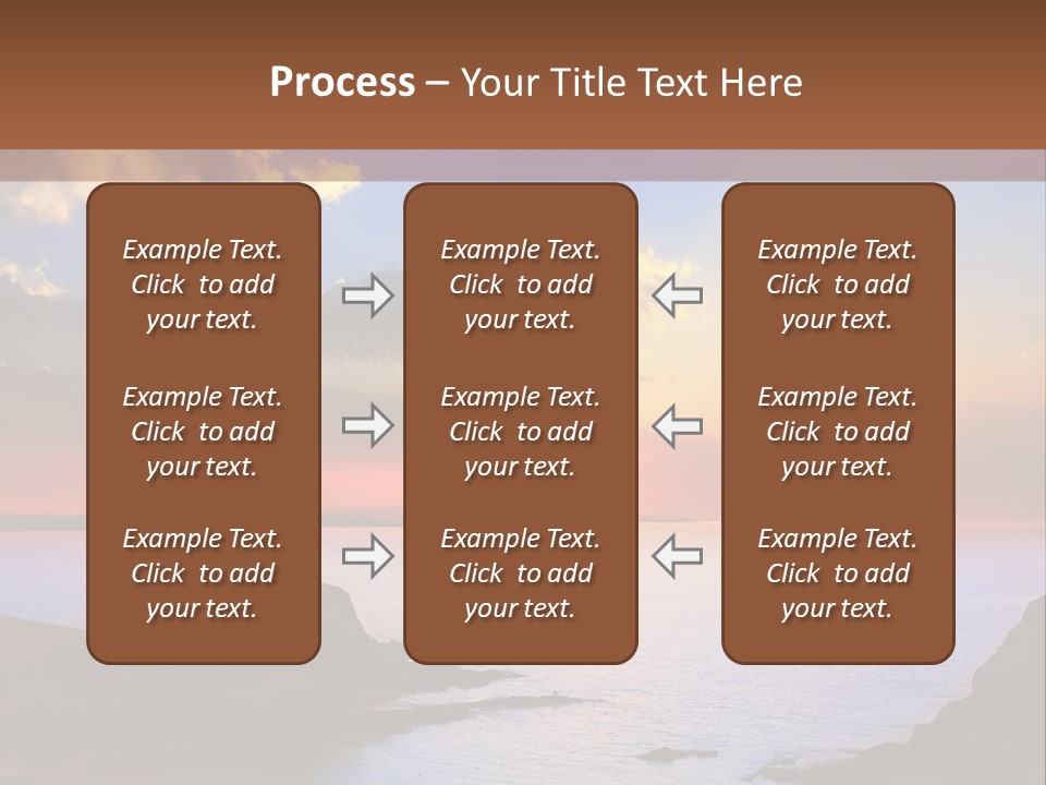A Beautiful Sunset Over A Body Of Water PowerPoint Template