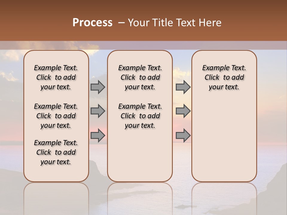 A Beautiful Sunset Over A Body Of Water PowerPoint Template