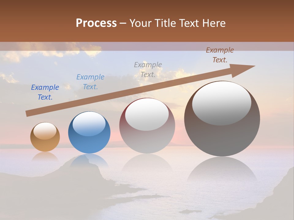 A Beautiful Sunset Over A Body Of Water PowerPoint Template