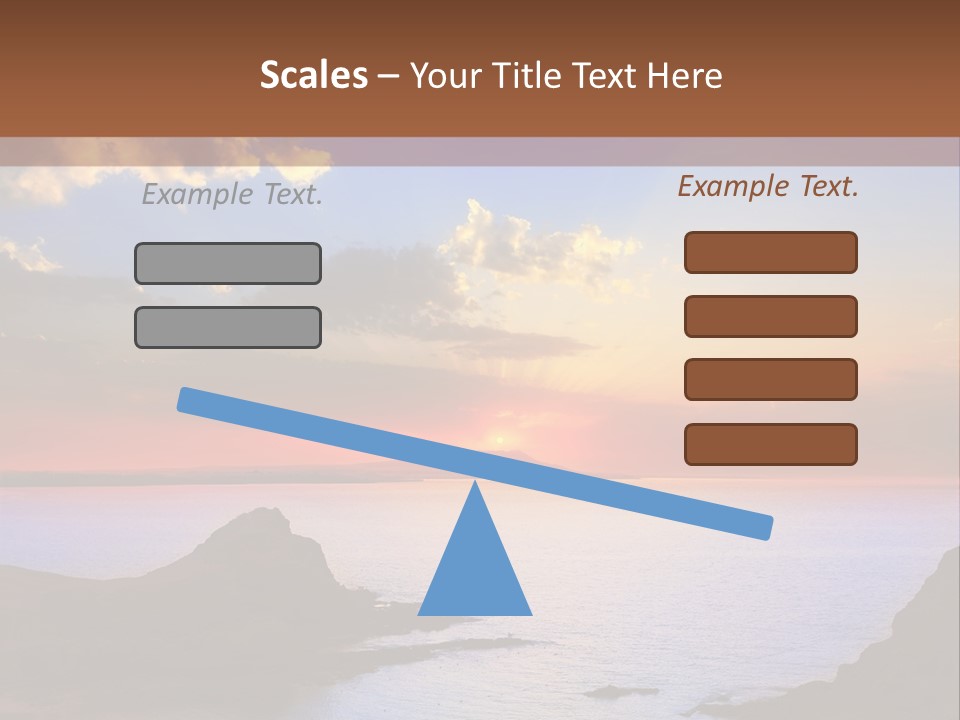 A Beautiful Sunset Over A Body Of Water PowerPoint Template
