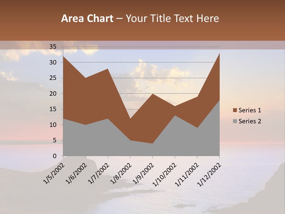 A Beautiful Sunset Over A Body Of Water PowerPoint Template