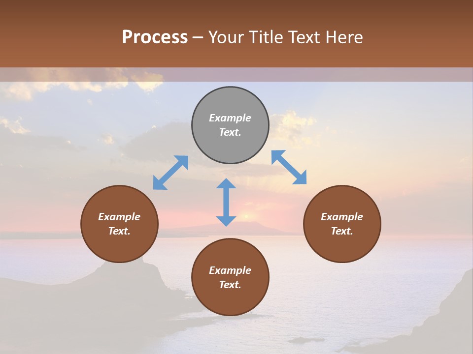 A Beautiful Sunset Over A Body Of Water PowerPoint Template